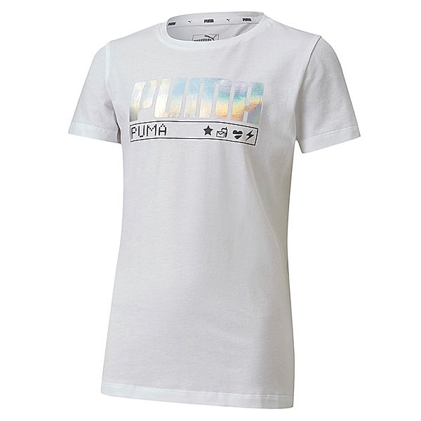 Puma T-Shirt GRAPHIC LASER FOIL in weiß