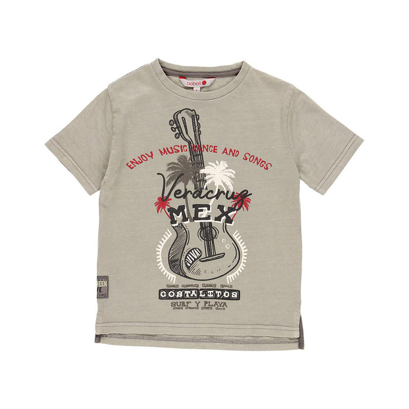 T-Shirt GUITAR in taupe