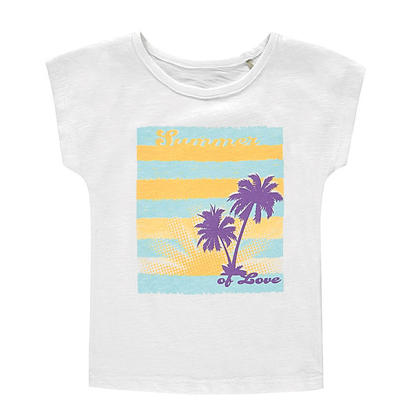 Kanz T-Shirt HAPPINESS in bright white