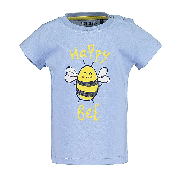 BLUE SEVEN T-Shirt HAPPY BEE in hellblau