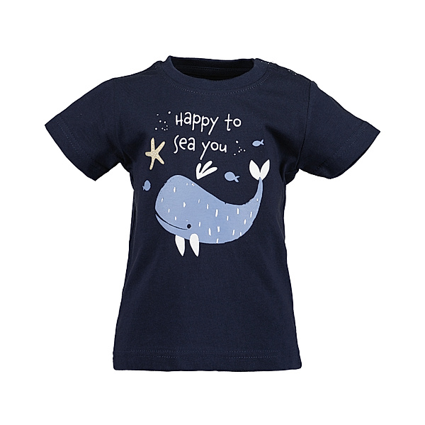 BLUE SEVEN T-Shirt HAPPY TO SEA YOU in nachtblau