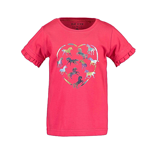 BLUE SEVEN T-Shirt HEART OF HORSES in pink