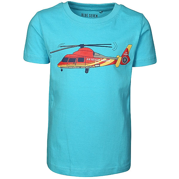 BLUE SEVEN T-Shirt HELICOPTER in türkis