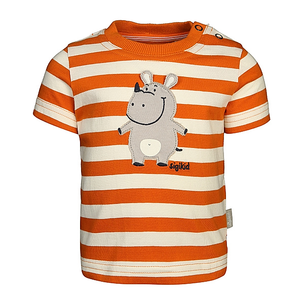 Sigikid T-Shirt HIPPO gestreift in orange