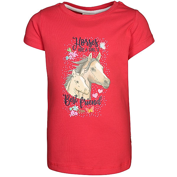 Salt & Pepper T-Shirt HORSES BEST FRIEND in lollipop red