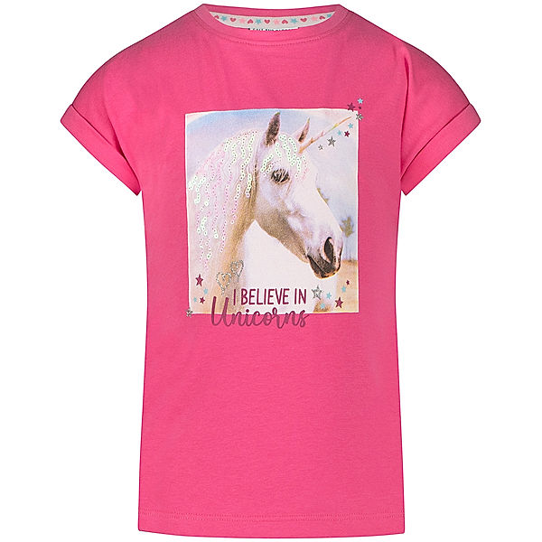 Salt & Pepper T-Shirt I BELIEVE IN UNICORNS in paradise pink