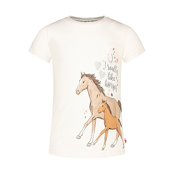 Salt & Pepper T-Shirt I REALLY LIKE HORSES in cream
