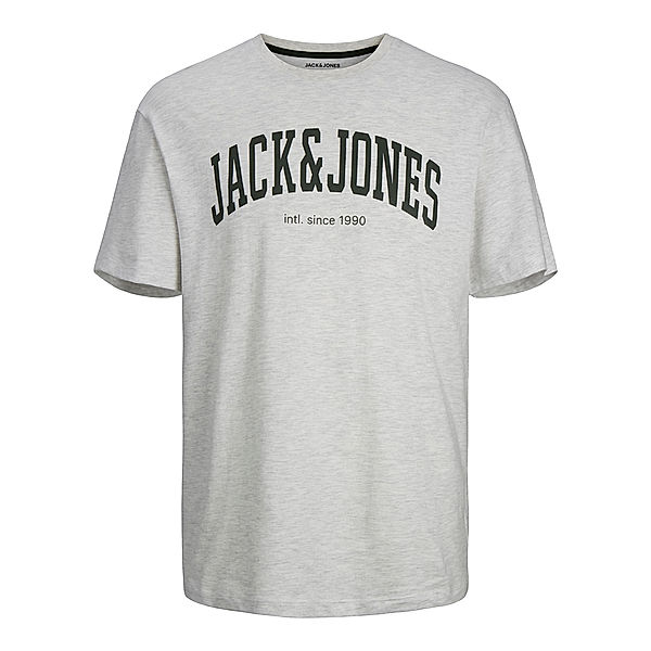 JACK & JONES T-Shirt JJEJOSH in white melange