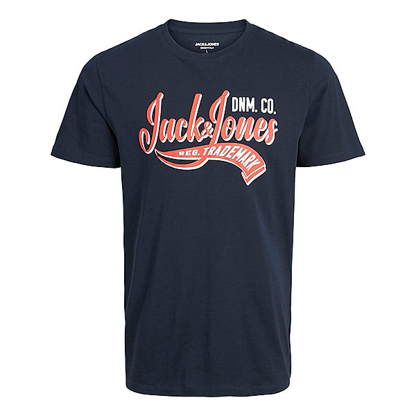 JACK & JONES T-Shirt JJELOGO in navy blazer