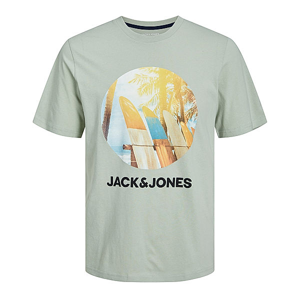 JACK & JONES T-Shirt JJNAVIN in desert sage