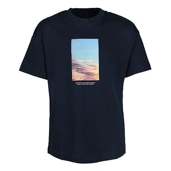 JACK & JONES T-Shirt JORVESTERBRO PICTURE in sky captain