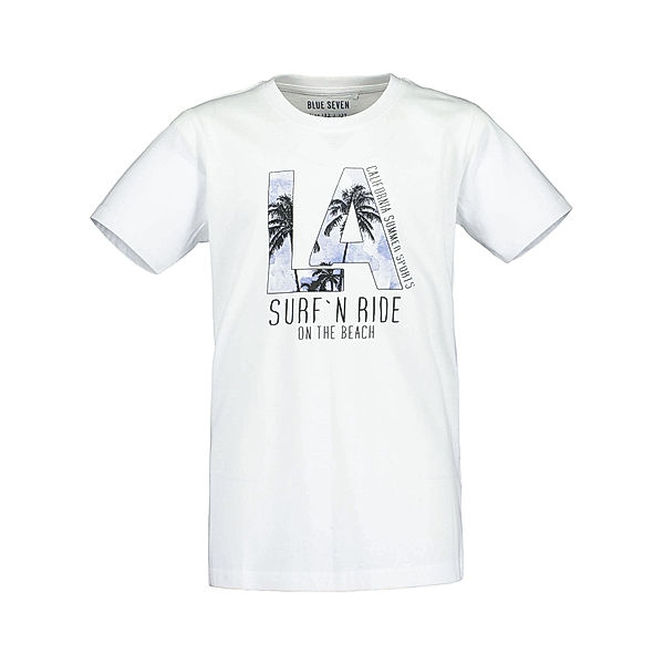 BLUE SEVEN T-Shirt LA - SURF'N RIDE in white