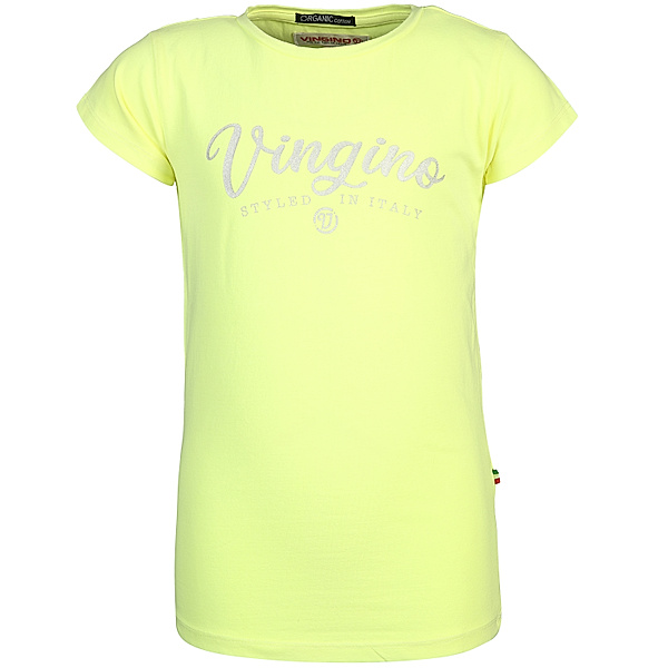 Vingino T-Shirt LOGO PRINT in new neon yellow