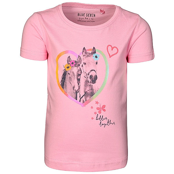 BLUE SEVEN T-Shirt LOVELY HORSE in rosa