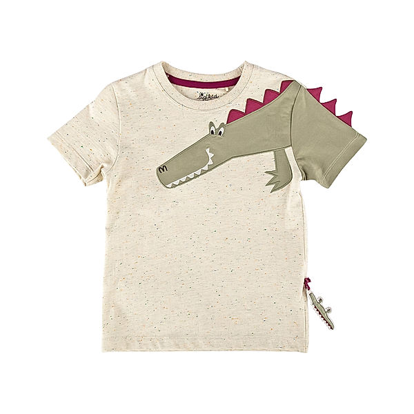 sigikid T-Shirt M - WILD CROCODILE HEAD in beige