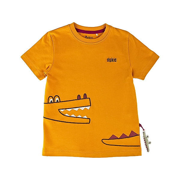 Sigikid T-Shirt M - WILD CROCODILE in gelb