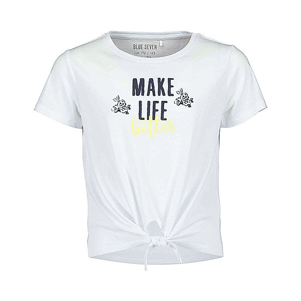 BLUE SEVEN T-Shirt MAKE LIFE BETTER in white