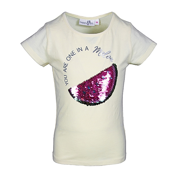 happy girls T-Shirt MELONE mit Pailletten in vanilla