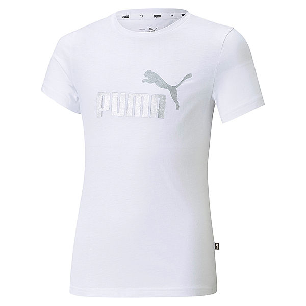 PUMA T-Shirt METALLIC LOGO in weiß