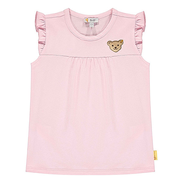 Steiff T-Shirt MINI HELLO SUMMER GIRL in A-Linie in rosa