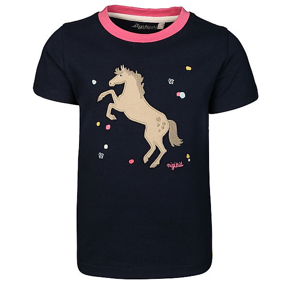 Sigikid T-Shirt MINI – SPARKLING PONY in dunkelblau