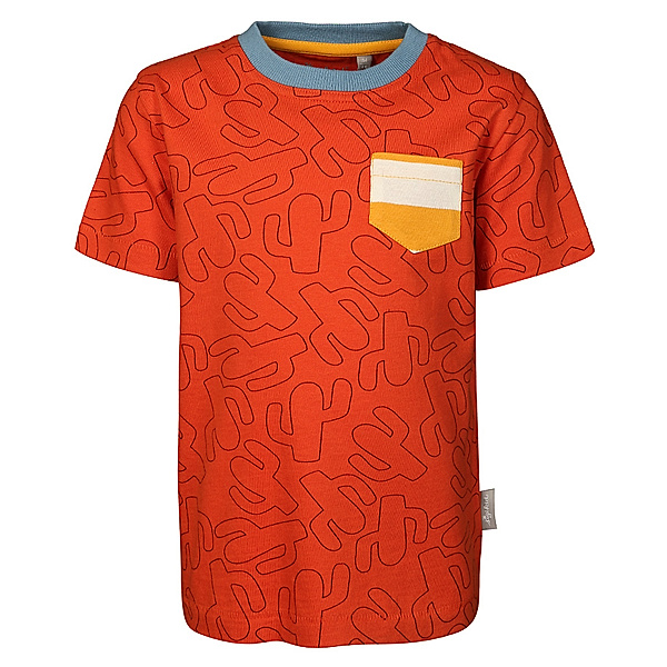 Sigikid T-Shirt MINI – WILDLIFE mit Brusttasche in orange