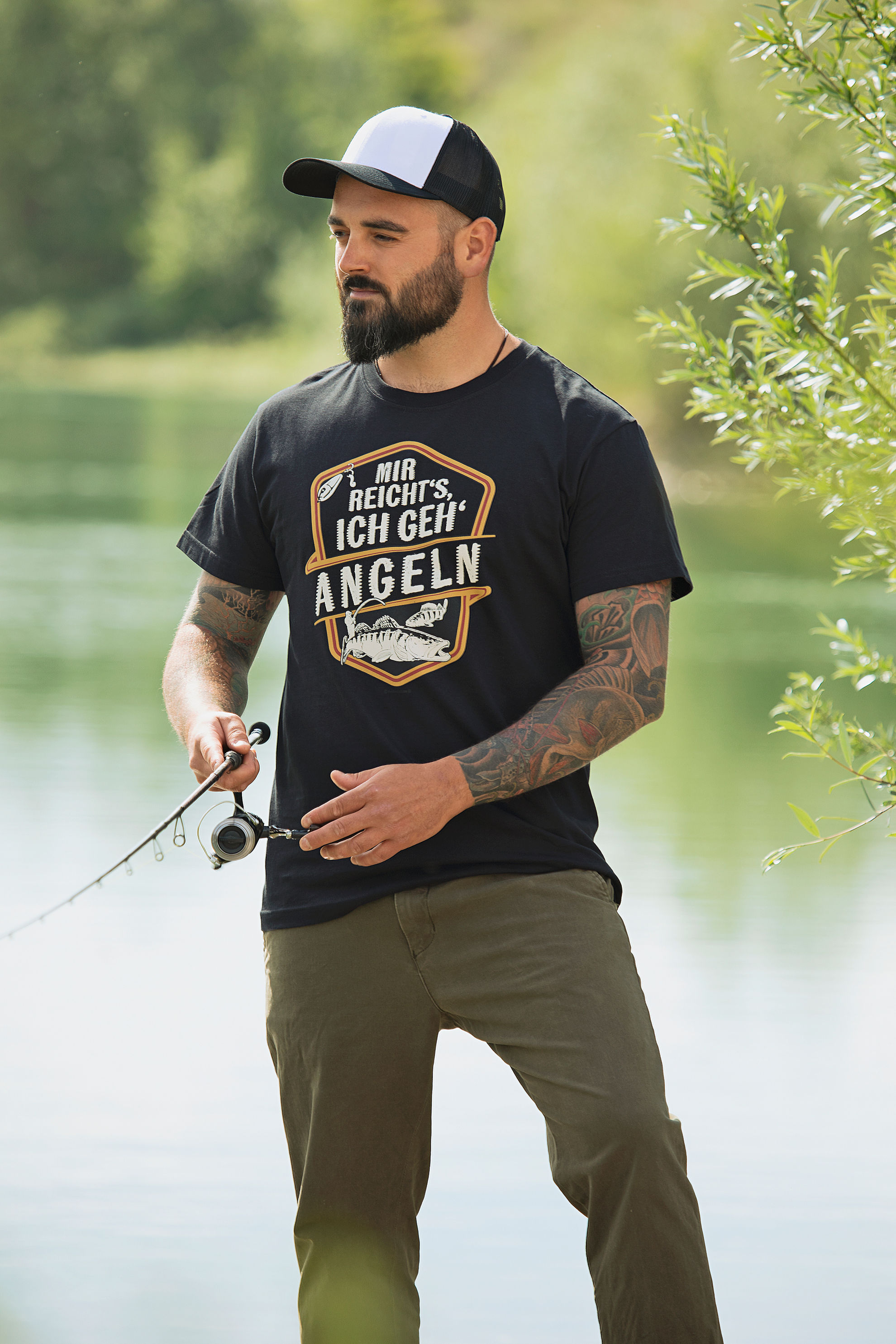 T-Shirt Mir reichts, ich geh angeln Grösse: L | Weltbild.ch