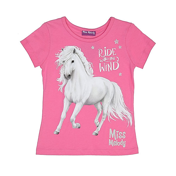 T-Shirt MISS MELODY - RIDE in azalea pink