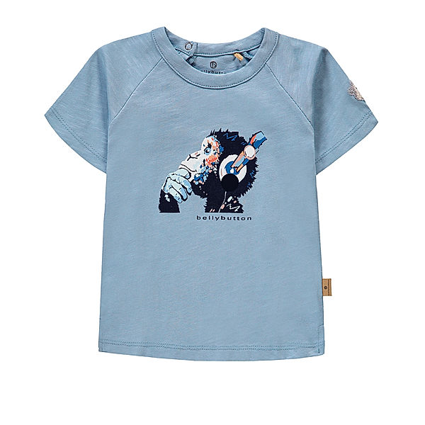 bellybutton T-Shirt MONKEY SOUNDS in blue fog