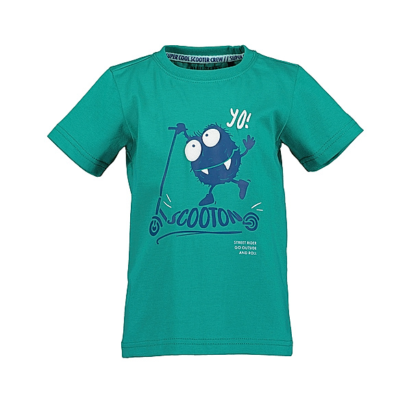 BLUE SEVEN T-Shirt MONSTER SCOOTON in lagune