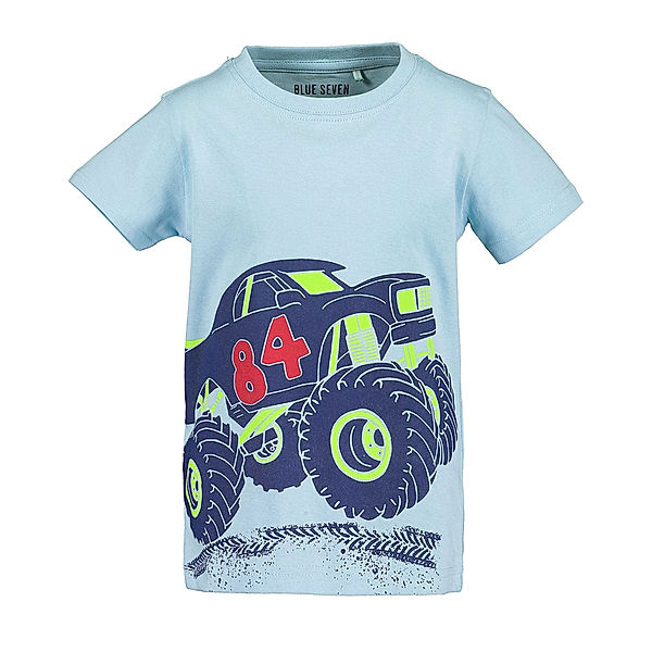 BLUE SEVEN T-Shirt MONSTER TRUCK in hellblau