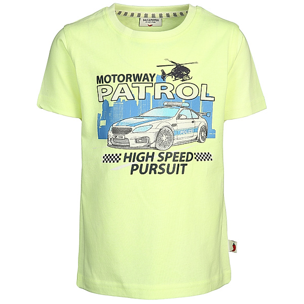 Salt & Pepper T-Shirt MOTORWAY PATROL in neon yellow