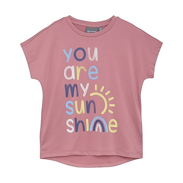 Color Kids T-Shirt MY SUN SHINE in foxglove