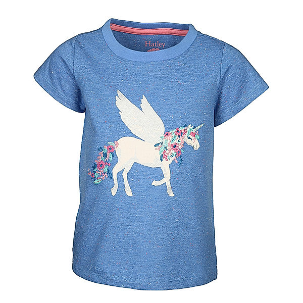 Hatley T-Shirt MYSTICAL UNICORN in blau melange