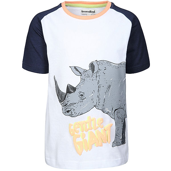 tausendkind collection T-Shirt NASHORN in offwhite