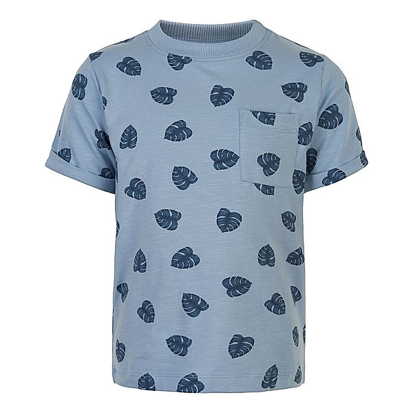 EN FANT T-Shirt NATURE LEAVES in dusty blue