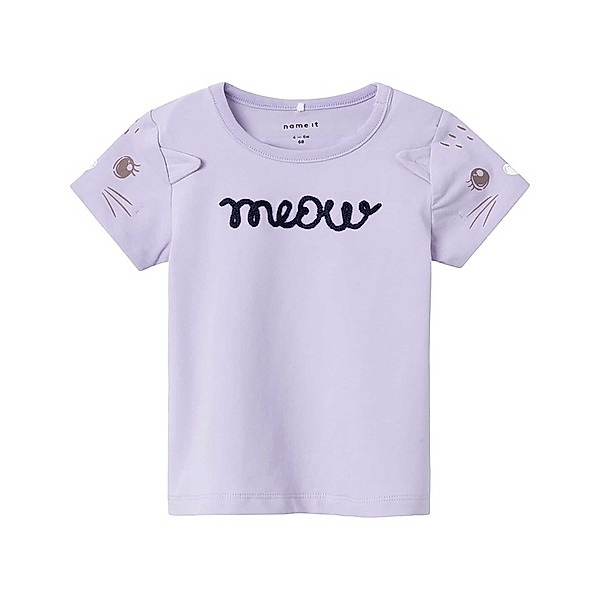 name it T-Shirt NBFDRAMA MEOW in orchid petal