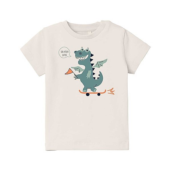 name it T-Shirt NBMDOBIN SKATER DRAGON in jet stream