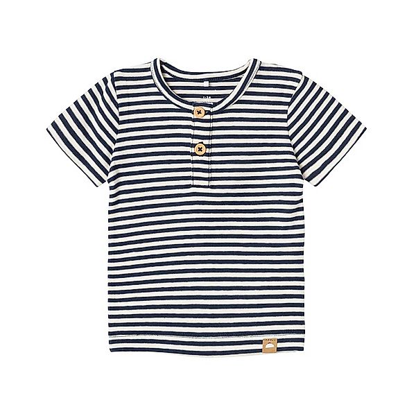 name it T-Shirt NBMFILLO STRIPES & BUTTONS in dark sapphire