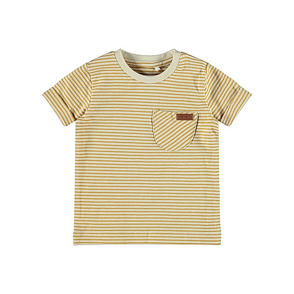 name it T-Shirt NBMFIPAN in senf/beige