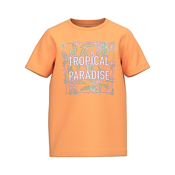 name it T-Shirt NKFJASMINE - TROPICAL in mock orange