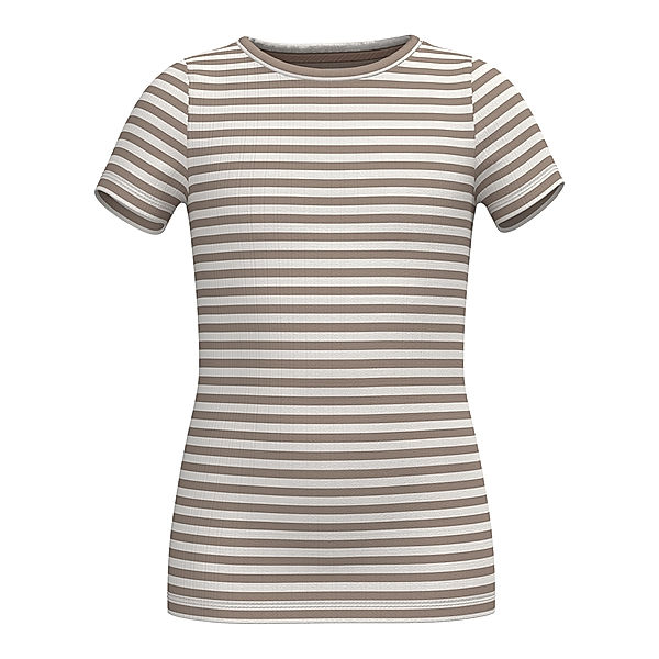 name it T-Shirt NKFSURAJA STRIPES in mocha meringue