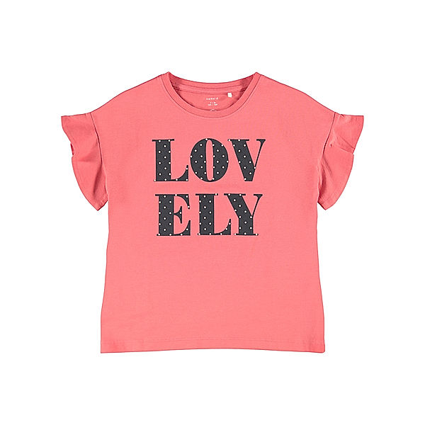 name it T-Shirt NKFTANISA – LOVE in pink