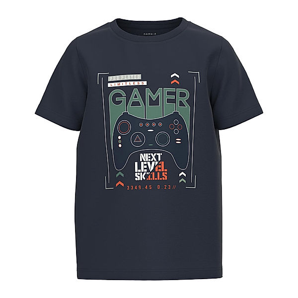 name it T-Shirt NKMBERT - GAMER in dark sapphire