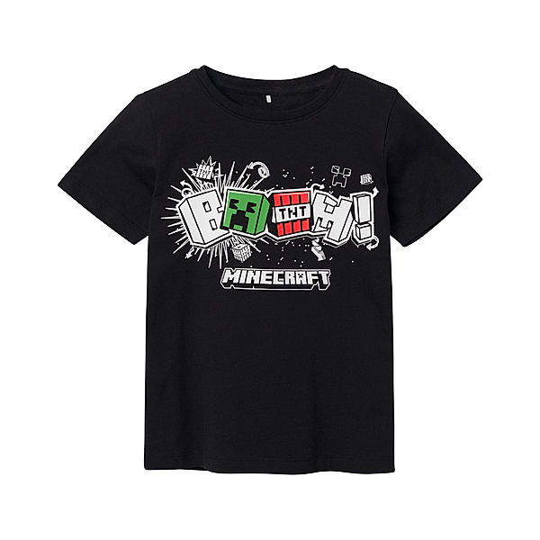 name it T-Shirt NKMDINKO MINECRAFT in black