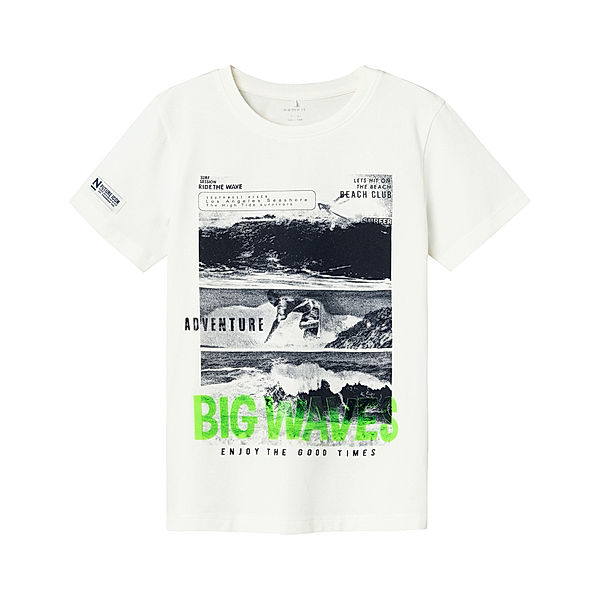 name it T-Shirt NKMFEMADS BIG WAVES in jet stream