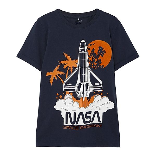 name it T-Shirt NKMNASA MICHAEL in dark sapphire