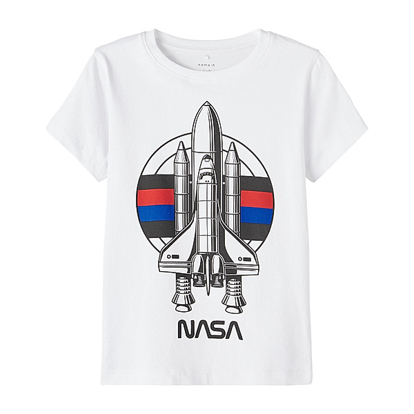name it T-Shirt NKMNOBERT NASA in bright white