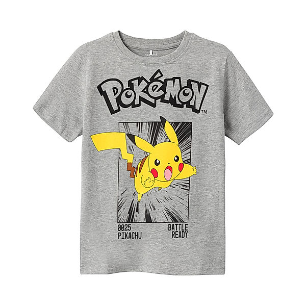 name it T-Shirt NKMNOISI POKEMON in grey melange