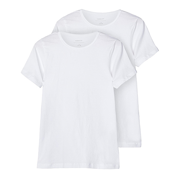 name it T-Shirt NKMT-SHIRT SLIM 2er-Pack in bright white